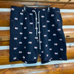 ImL Patriotic Flag Print Swim Shorts